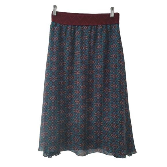 Lularoe Geometric Lola XS Skirt - Picture 1 of 5